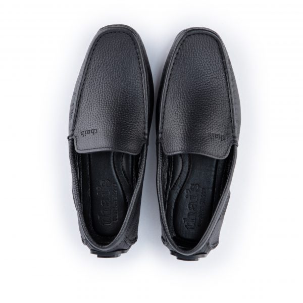 Giày lười nam Thai’s Store da mềm màu đen GLD01