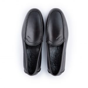 Giày lười nam Thai’s Store da mềm màu đen GLD02