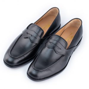 Giày lười nam Thai’s Store da mềm màu đen GLD05