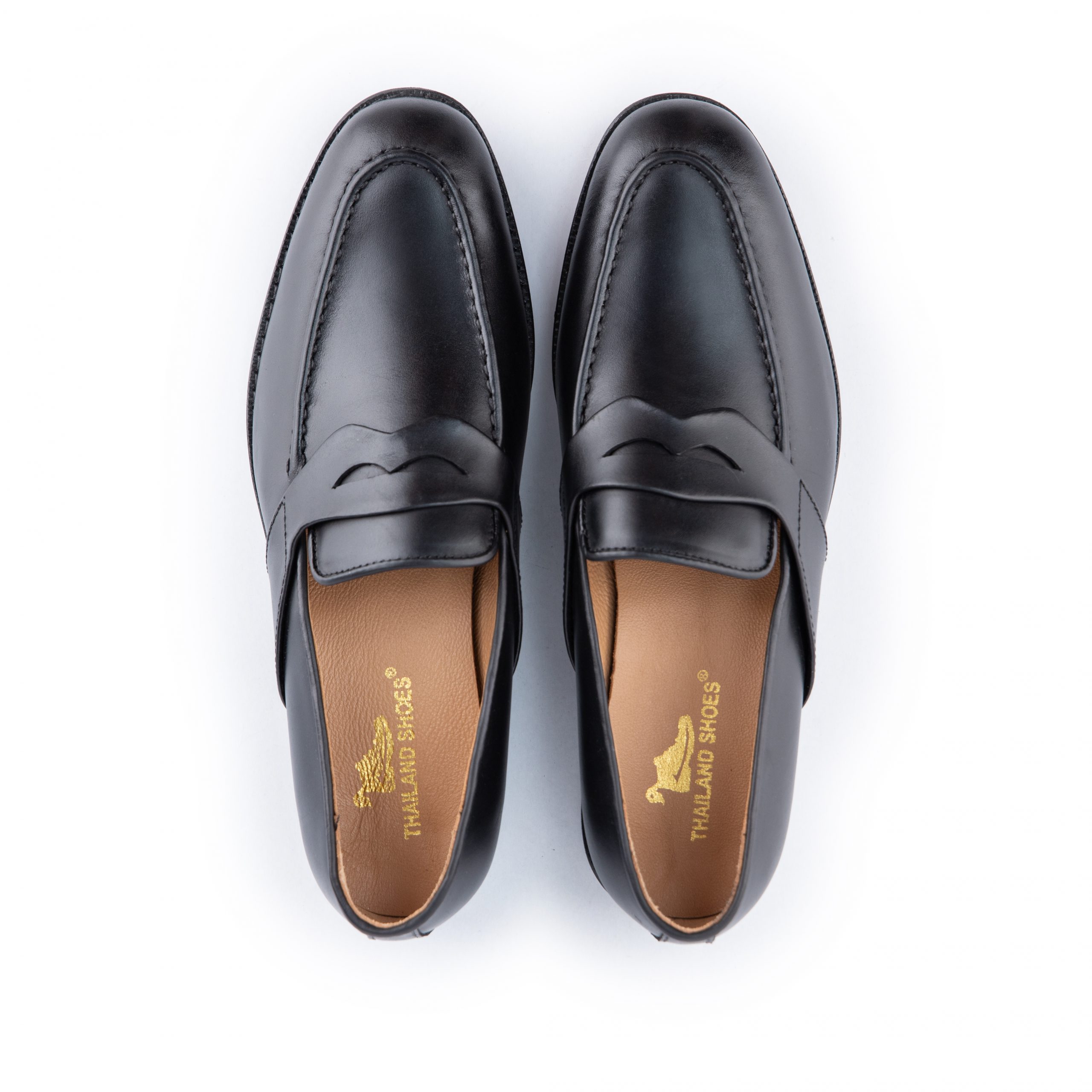 Giày lười nam Thai’s Store da mềm màu đen GLD05