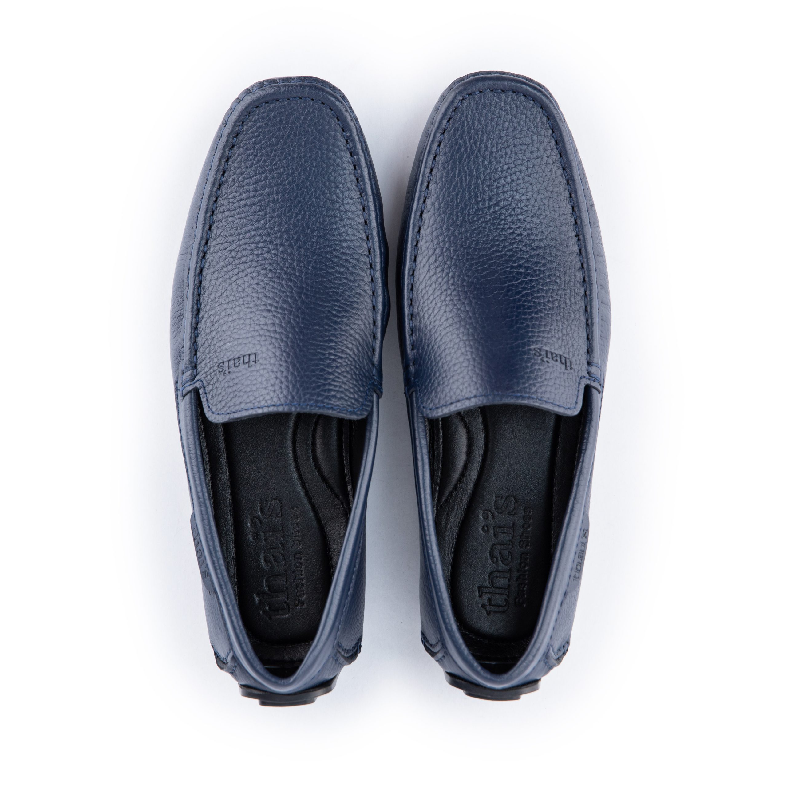 Giày lười nam Thai's Store da mềm màu xanh Navy GLX02